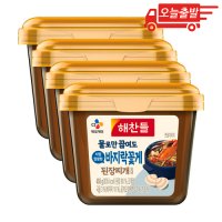 CJ제일제당 해찬들 바지락꽃게 된장찌개 양념 450g 4개