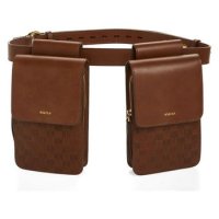 3556516 ASHYA Heritage Multi Pouch Leather Belt Bag