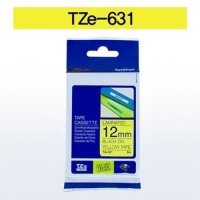 브라더 테이프카트리지 TZe631(12mm Yellow Black)[W722F84]