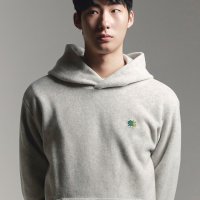 코오롱스포츠 KOLONSPORT 남녀공용 레트로 로고 마이크로플리스 후디 TLTBW22561OAT