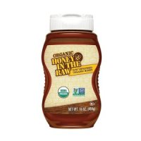 인더로우 HONEY IN THE RAW 여과되지 않은 유기농 꿀 커피 차 요거트 간식 소스 샐러드 드레싱 팬케이크 USDA G