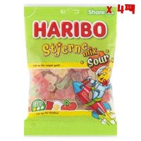 Haribo 하리보 스타 믹스 사우어 젤리 375g 4팩