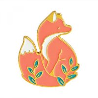 litymitzromq Brooch Pin Cute Cartoon Fox Brooch Pin Unisex Animal Badge Jewelry Valentine 39 s Day