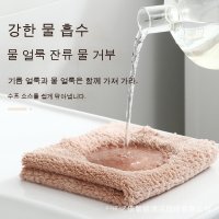 두툼한 흡수 극세사 수세미 연분홍색 25