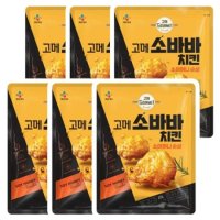 CJ 고메 소바바치킨 소이허니 순살 375g x 6봉