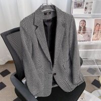 헤링본 울 자켓 중년 여성 재킷 셋업 아우터 겨울 JACKET 가을옷 숏