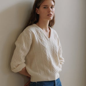 [유라고] Tomo cashmere V-neck knit 1032112