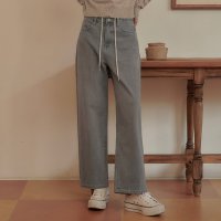 판도라핏 WIDE Adrian String Jeans