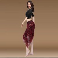 밸리댄스스커트 밸리댄스힙스카프-블랙 탑 스커트 특대