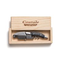 Coutale Sommelier 수제 Pinewood Crate 바텐더 선물용 프랑스 특허 스프링 이중 레버 와인 병따개