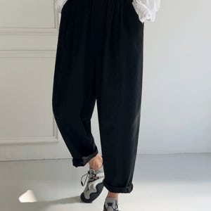 올리버 핀턱배기밴딩팬츠