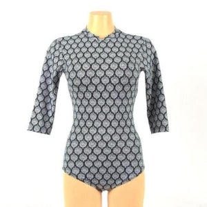 [다잇템_패션]여자 점프수트 포인트 하프 올인원 패턴 수영복