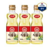 [사조] 해표 콩기름 500ml X 3병 /식용유