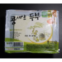 콩세알 찌개용 두부 화학 첨가제 0% 천연간수 사용 Non GMO 국산콩 100%  1개  340g