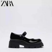 ZARA 통굽 메리제인 플랫슈즈