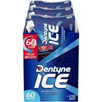 Dentyne 덴타인 아이스 페퍼민트 슈가프리 껌 60개입 6팩