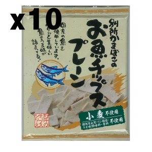 벳쇼카마보코 피쉬 칩스 플레인 스낵 40g x10개 Bessho Kamaboko Fish chips plain  10개