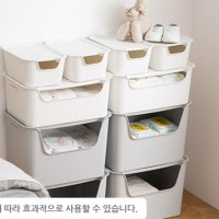 보이는 기저귀정리함 1p 신생아 서랍장 수납장 사이즈 소-아이보리