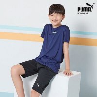 푸마 주니어 남아 데일리 홈웨어 2종세트네이비 PMJYIBL21