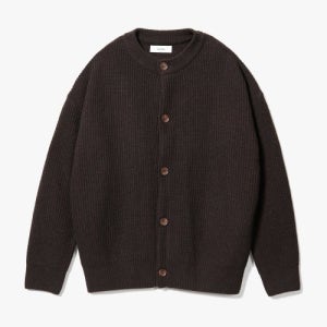 [제로] Concise Round Neck Cardigan [Brown] 2019FW49