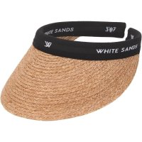 WHITE SANDS 여성 라탄 썬캡 모자 선캡