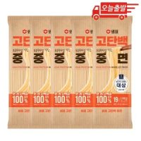 우리면 샘표 고단백 중면 400g 5개