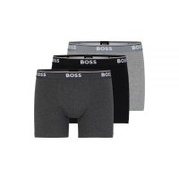 Hugo Boss 남성용 면 사각 팬티 3팩 차콜 S147293