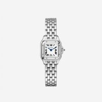 까르띠에 팬더 워치 미니 쿼츠 스틸 브레이슬릿 Cartier Panthere Watch Mini Quartz Steel Bracelet