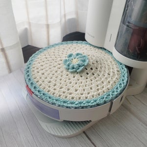 로봇청소기 덮개 공기청정기 커버 에어프라이어 밥솥덮개, 뜨개바질샘