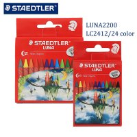 독일 STAEDTLER LUNA 2200 크레용 세트  예술가 학생용  드로잉 오일 파스텔 학교 문구 미술 용품  LC12  24 색