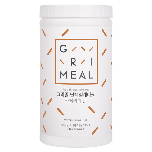 <b>그리밀</b> 단백질쉐이크 카페라떼맛  750g  1개