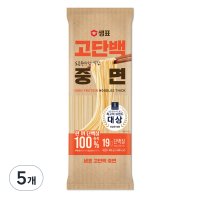 샘표 고단백 중면  5개  400g