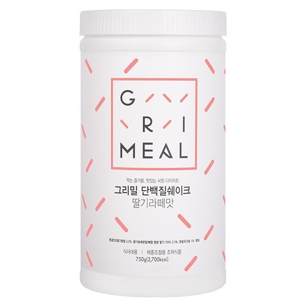 <b>그리밀 단백질</b>쉐이크 딸기라떼맛  750g  1개