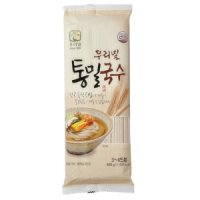 비빔국수 통밀국수 칼국수 만두 400g 우리밀 3~4인분 -5개 수제비