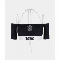 BADBLOOD BCAC 오프숄더 1 2 티 브라   네이비 Off Shoulder Tee Bra Navy - BADBLOOD