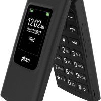 Plum Flipper 4G Volte 공기계 플립폰 - 블랙 언락 공기계 자급제폰 미국판  1  검은색