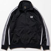 니들스 NEEDLES 프릭스스토어 별주 Track Jacket - Poly Smooth B W 23AW