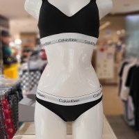 Calvin Klein Underwear 카즈하 착장 여성 모던코튼 리프트 브라렛세트 QF5490-F3787AD-001