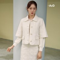 The AtG 더엣지 23FW 까나쥬 퀼팅 반팔 자켓