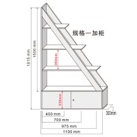 거실 서재 다락방 파티션 가벽 책꽂이 원룸 공간분리 D