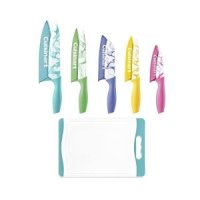 쿠진아트 Cuisinart Advantage Cutlery 11-Piece Marble Knife Cutting Board Knive Set Multi-Color C55CB-11PM