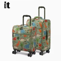 잇러기지 itluggage 공룡 프린트 가벼운 여행용 캐리어 15인치 어린이 여행가방