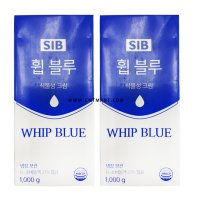 선인 SIB 냉장 휩블루 휘핑크림 1kg 2개 번지 생크림