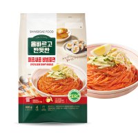 올바르고 반듯한 매콤새콤 비빔쫄면 920g 냉장 분식 밀키트 아이 간식 야식