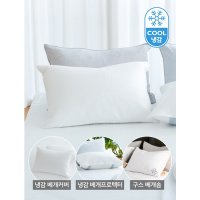 소프라움 프로즌2 여름 냉감 베개커버 구스베개솜 FIRM 세트 흰색 Q48FROZEN2-WH-PILLOW-FI