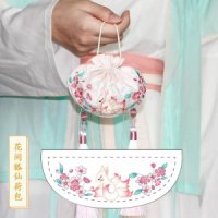 자수키트 패키지 수예용품 집콕취미 DIY 꽃자수 태교 주머니 - 여우