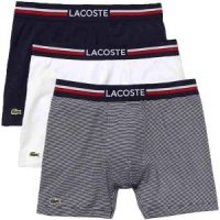 라코스테 LACOSTE 남성 속옷 사각팬티 트렁크 복서 팬츠 3장 세트