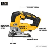 디월트 층전 직쏘 직소 직소기 DEWALT 본체만 베어툴 DCS334B