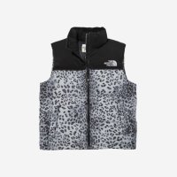 노스페이스 라벨 눕시 다운 프린트 Label Nuptse Down Vest P Sil