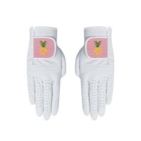 LOLONG 파인애플 자수 장갑 양손 Pineapple Needlepoint Glove Pair